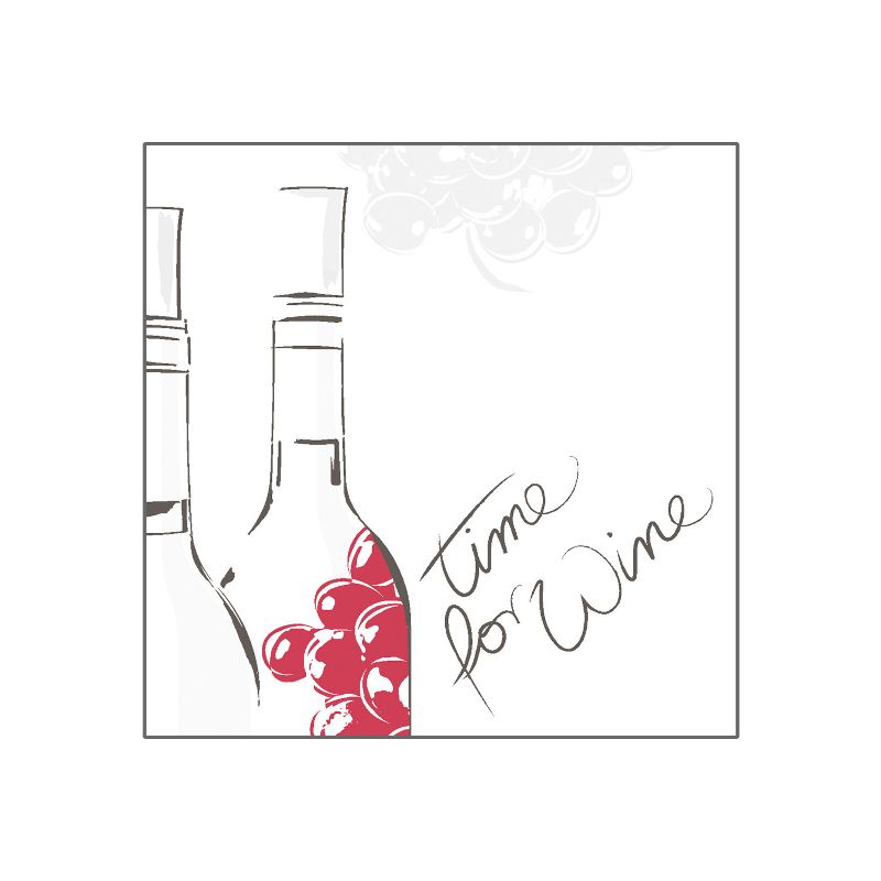 Serviette time for wine 33x33