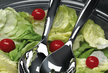 Salatschüssel Silberrand Fingerfood-und Catering- Artikel