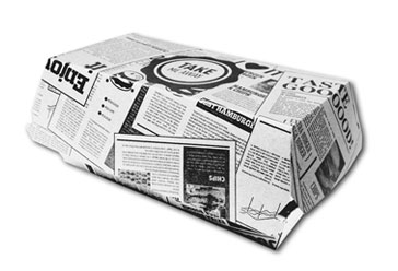 Sandwich Box L Zeitungsdruck