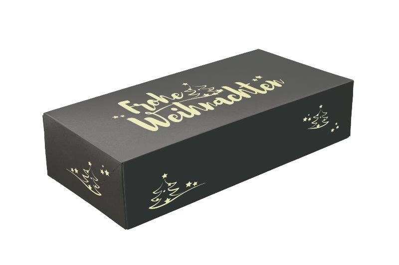 Stollenkarton Frohe Weihnachten Weihnachtliche Verpackungslösung für Stollen und Gebäck