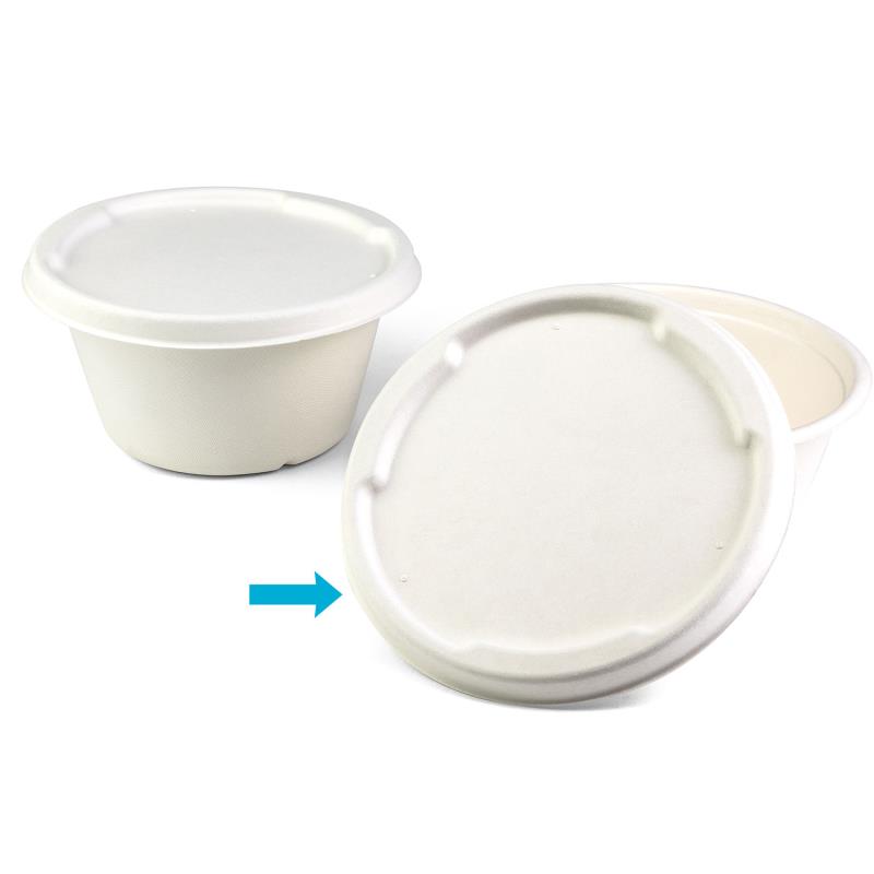 Senza Deckel Ø167mm für Schalen aus Bagasse - PFAS-frei & nachhaltig