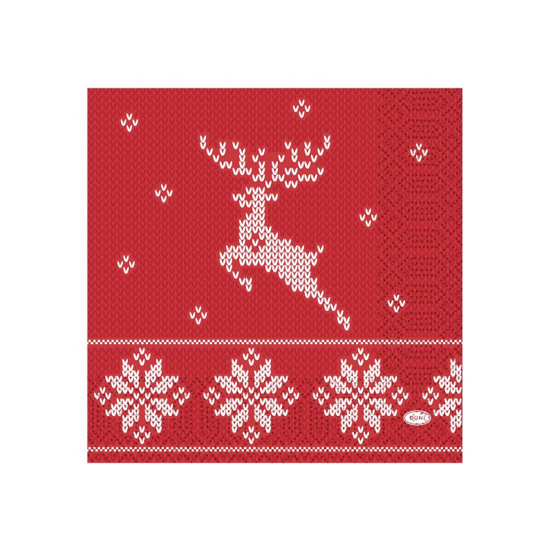 Zelltuch Serviette 33x33cm Knitted Traditons