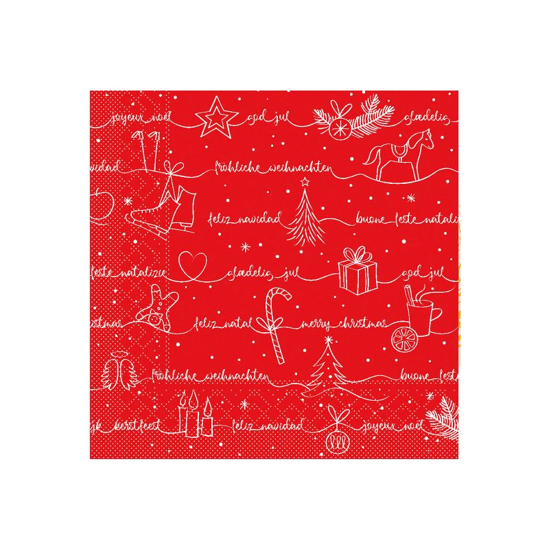 Zelltuch Serviette Ravin Rot 33x33cm Professionelle Serviettenlösungen für hochwertige Festessen