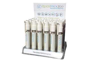 QuickStick2Go Handdesinfektion , mit Druck