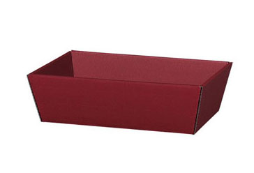 Präsentkorb 33x19x11cm bordeaux Präsentkorb