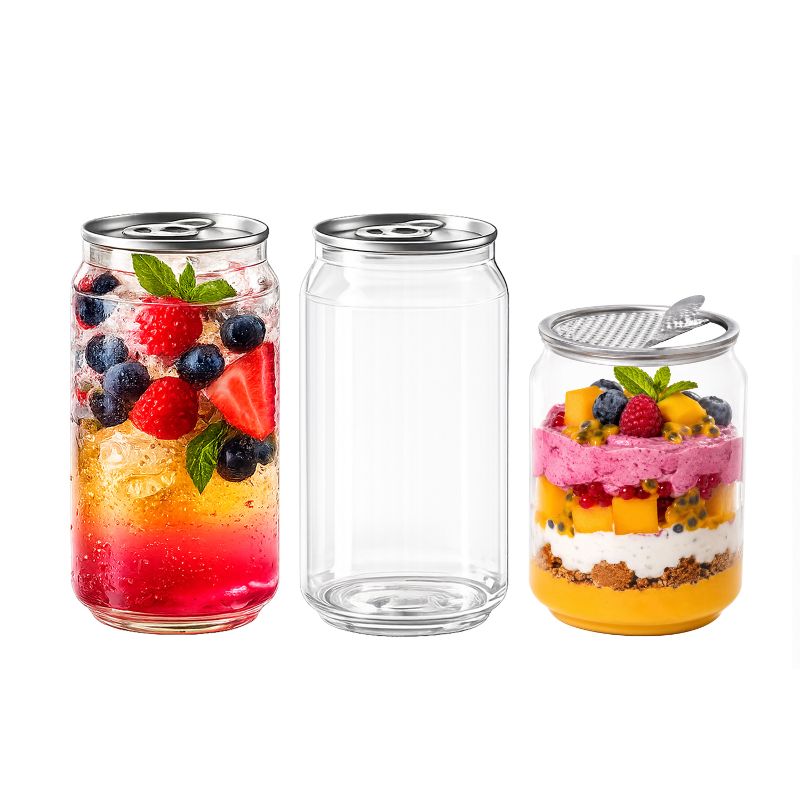 PET Dosen transparent 500ml zum versiegeln