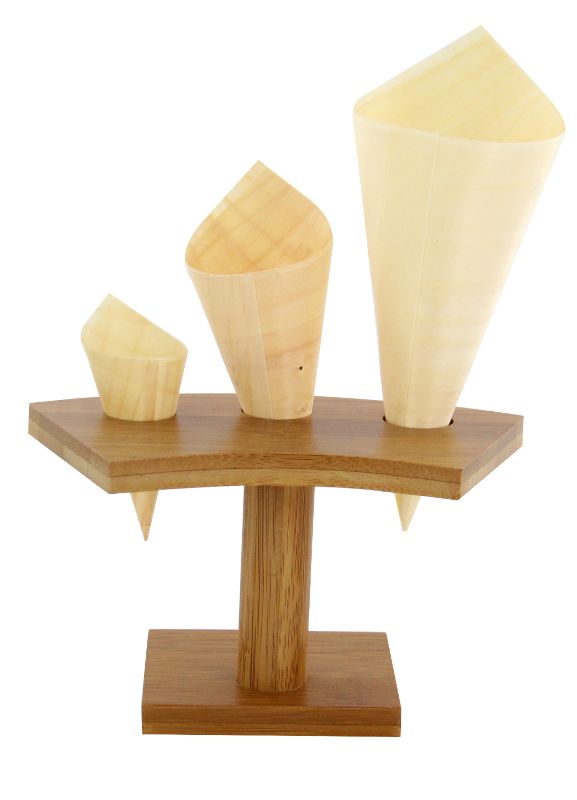 Holz Cones klein Cateringartikel Natureworld