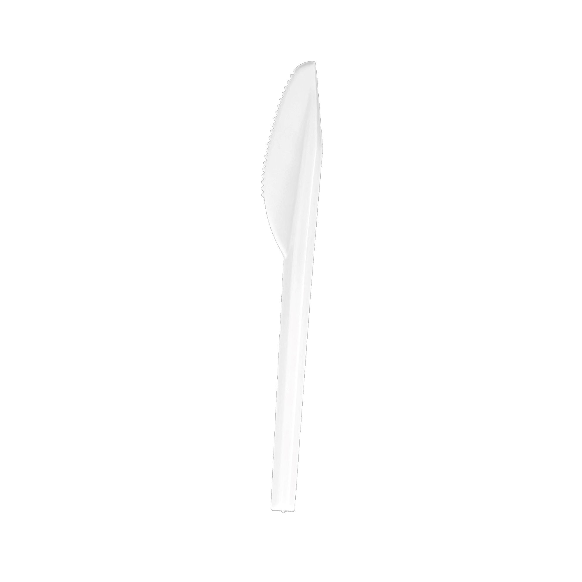 Mehrweg Besteck Messer Plastik 180mm weiß