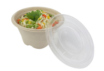 Deckel 375ml natur Bagasse Schalen