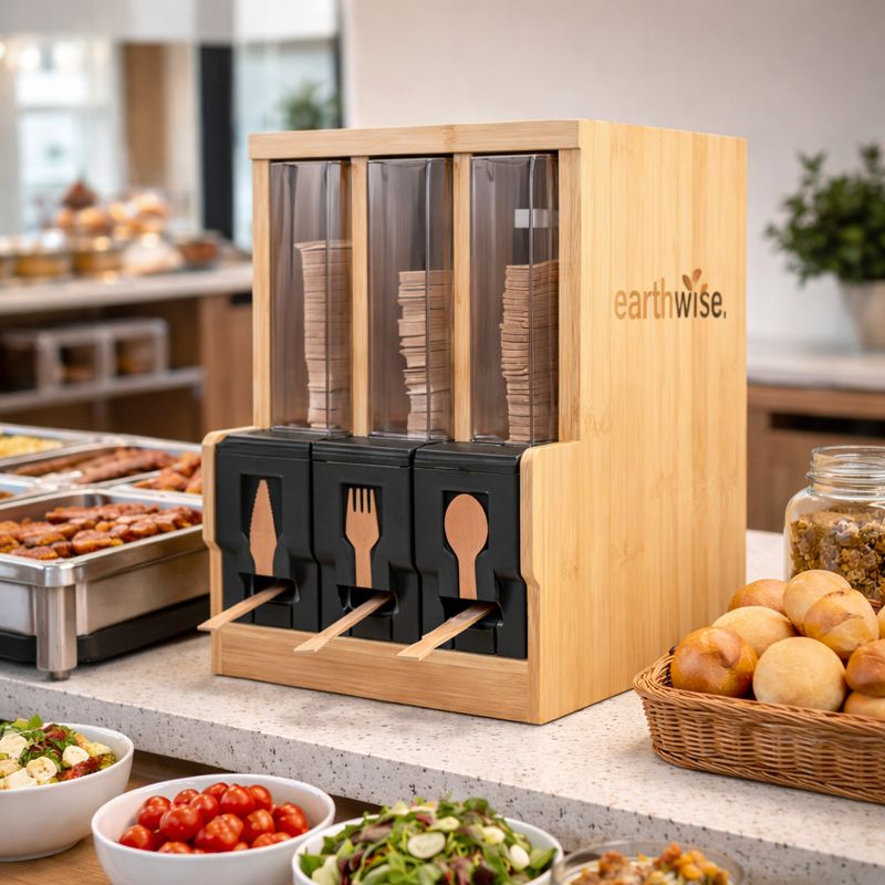 Spender Gabel für Bambus Besteckkasten