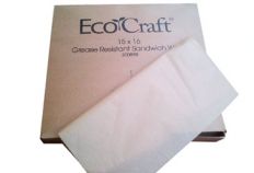 EcoCraft Hamburger Papier, 37x40, braun