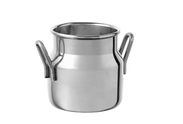 Mini Milk Pot Stahl 80ml Fingerfood Artikel Silver Line