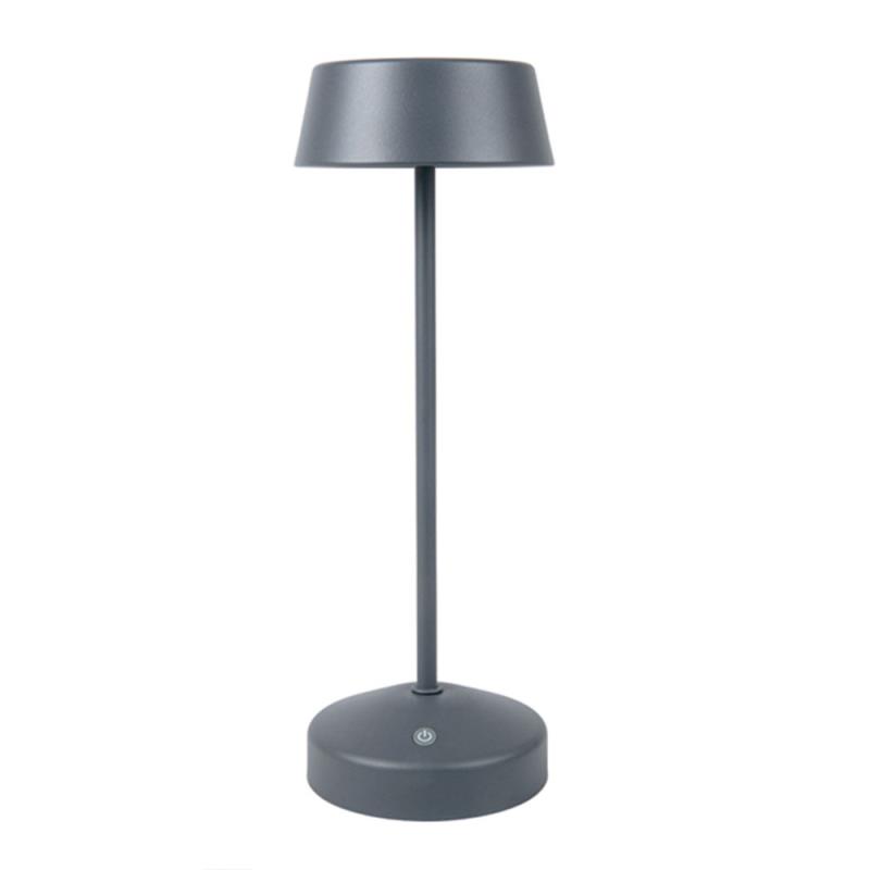 LED Lampe Grau 11x32 cm bis zu 7,5 Std. Betriebszeit