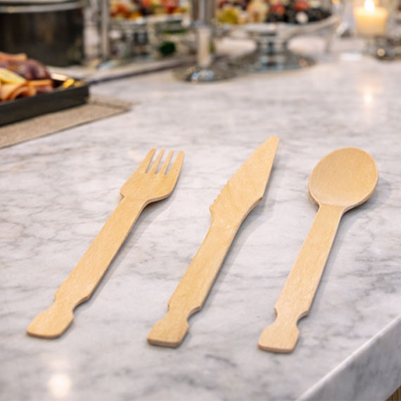 Spender Löffel für Bambus Besteckkasten