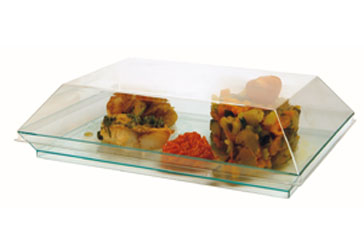 Assiette Cubik 180 cristal Fingerfood-und Catering- Artikel