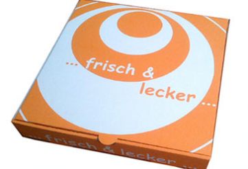 frisch & lecker 26x26x4,5cm Pizzakarton &  Flammkuchen &amp Kuchenkarton