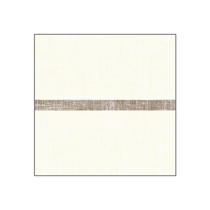 Airlaid Servielleit Joe Creme-Braun 40x40cm