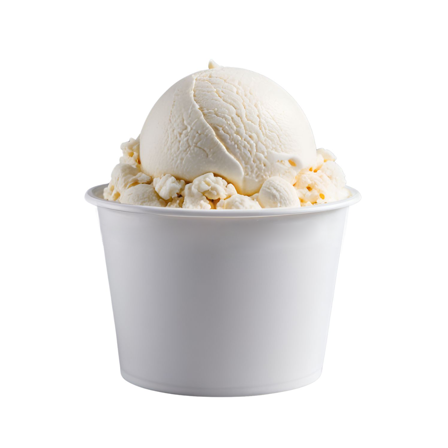 Eisbecher 500ml aus Kunststoff Weiß