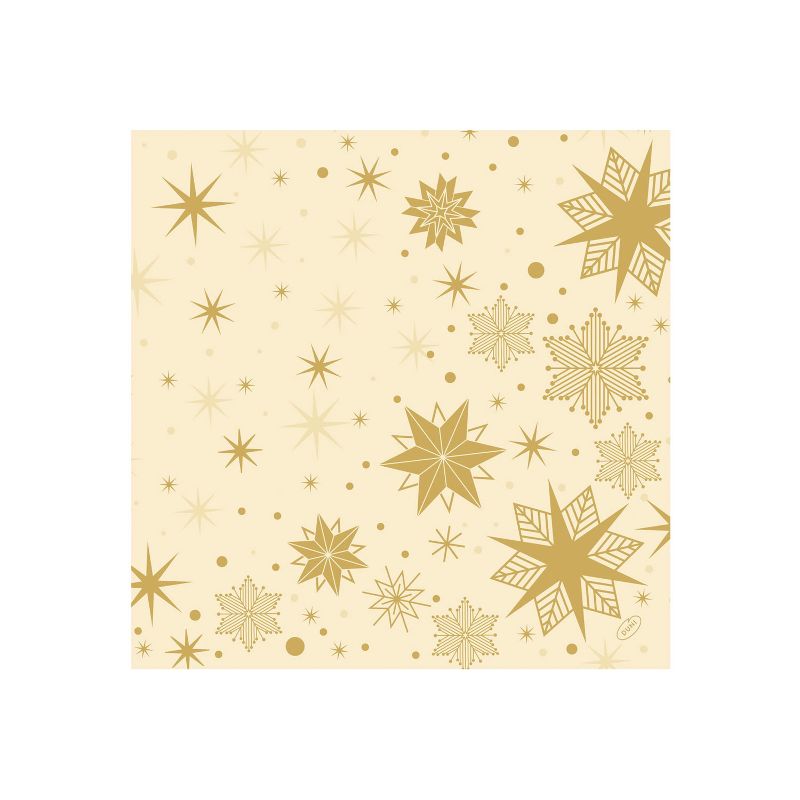 Bio Dunisoft Serviette Stargazing Cream 40x40cm Elegante Weihnachtsservietten mit Sternendesign
