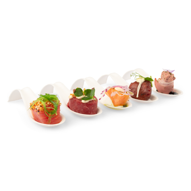 Senza Mini Löffel 123x42mm aus Bagasse - PFAS-frei & nachhaltig