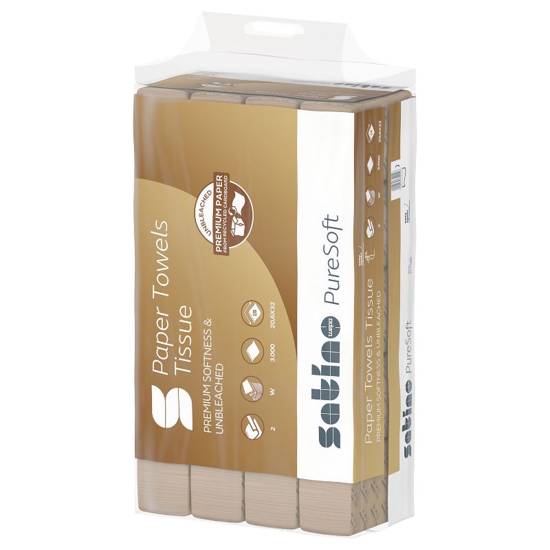 Handtücher PureSoft eco 20,6x30cm 2lg W-Falz umweltfreundliche papiertücher für gewerbliche hygienestandards