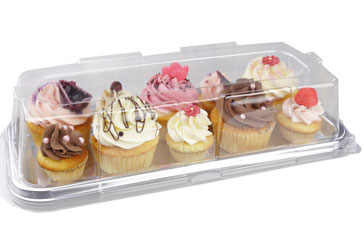 Gourmetplatte 35x16cm silber Transportbox