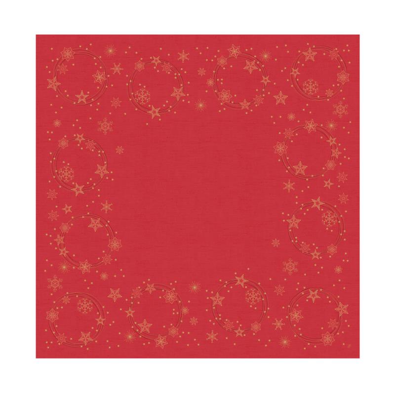 Mitteldecke Star Shine Red 84x84cm