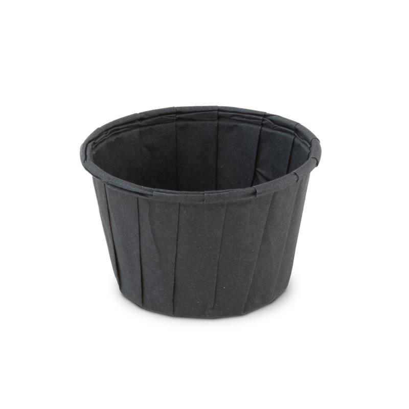 Soufflé Becher 30ml Schwarz Papier