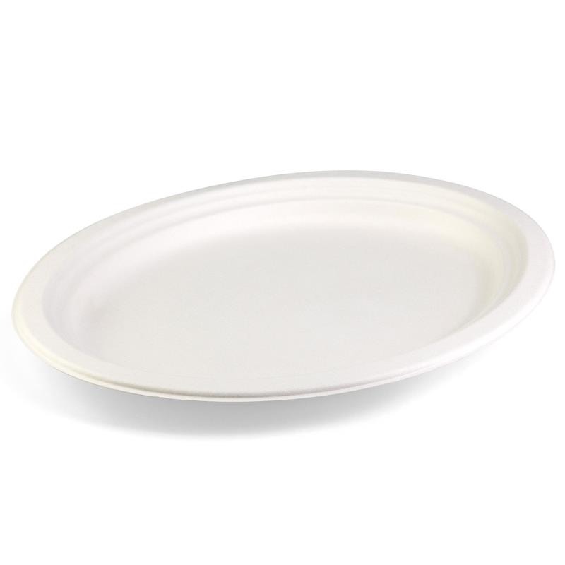 Senza Teller Oval 317x254mm aus Bagasse - PFAS-frei & nachhaltig