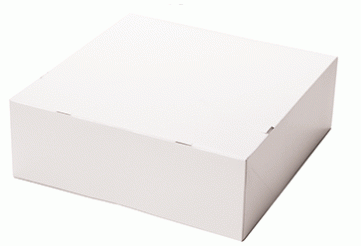 Tortenkarton 22x22x10cm weiß