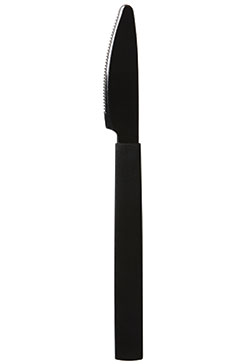 Libra Messer schwarz 19cm, 20x40 Stück Bestecke