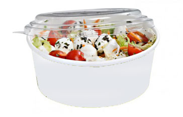 Salatschalen/Multifoodpot 750ml weiß Verpackungen 2 go