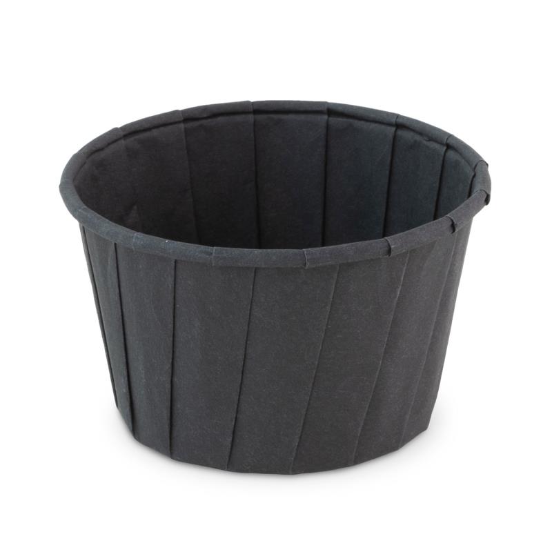 Soufflé Becher 96ml Schwarz Papier