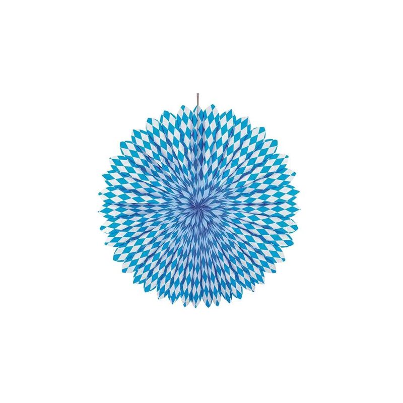 Deko-Fächer Bayer.Raute weiß/blau 70cm/75cm