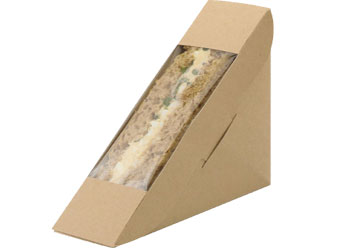 Sandwichbox braun 1-er ECO