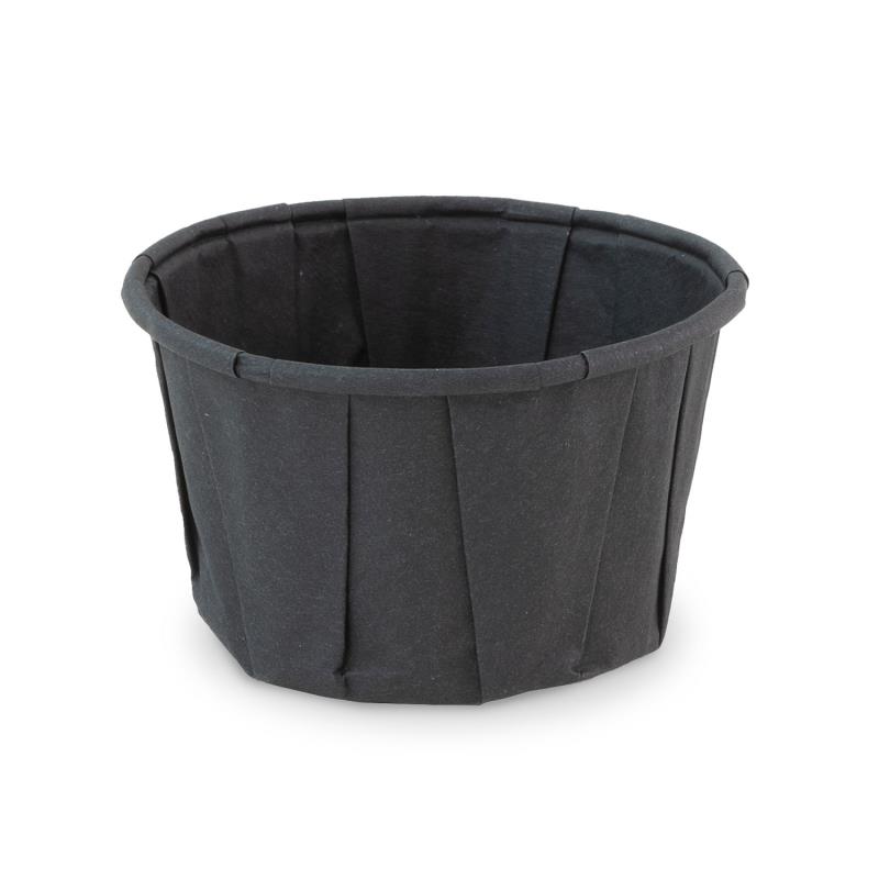 Soufflé Becher 60ml Schwarz Papier