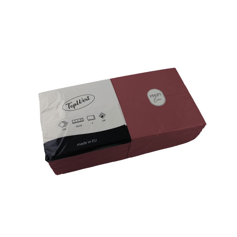 Zelltuch-Servietten 33x33cm, 2-lagig, 1/8 F