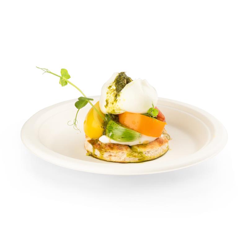 Senza Teller 225mm aus Bagasse - PFAS-frei & nachhaltig