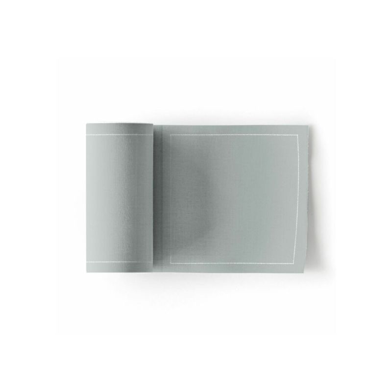 Cocktail Servietten aus Stoff grau 11x11cm Cocktail Servietten aus Stoff grau 11x11cm, Stoffservietten Baumwolle in Rolle