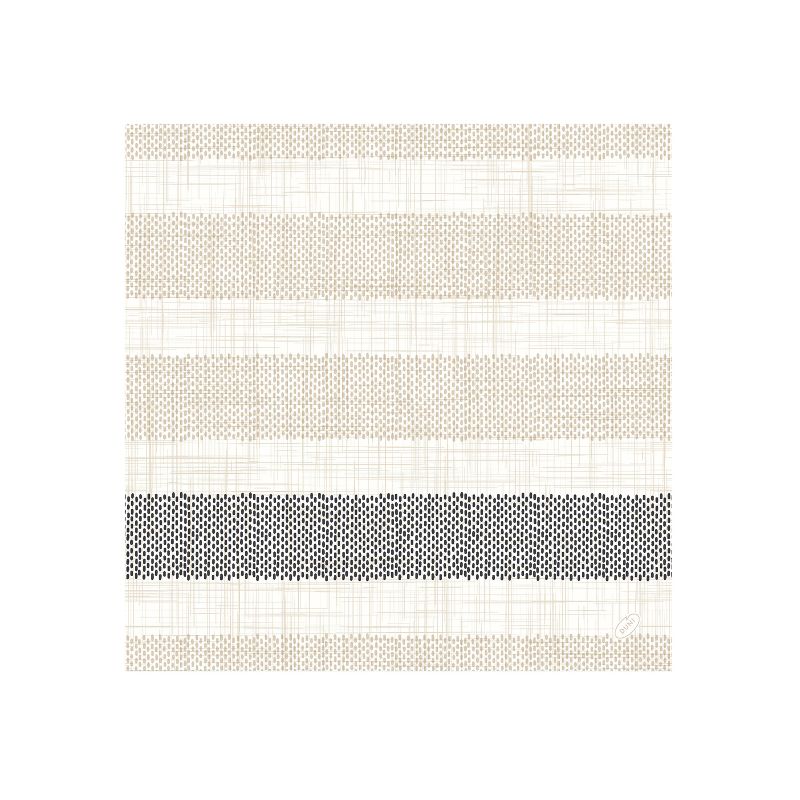 Dunilin Serviette in 40x40cm mit beigen und einem schwarzen Streifen