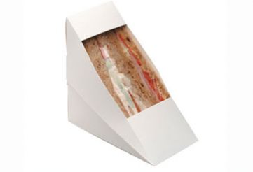 Sandwichbox weiss 2-er Verpackungen 2 go