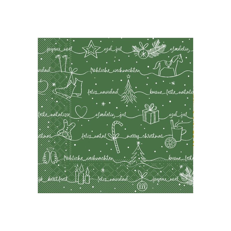 Zelltuch Serviette Ravin Grün 33x33cm Festliche Tischgestaltung für Geschäftskunden