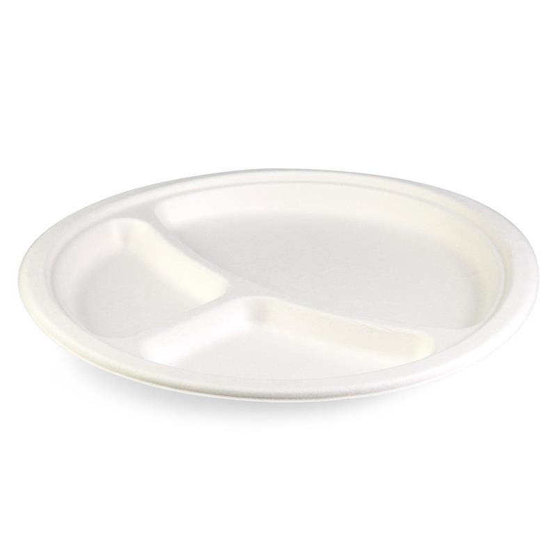 Senza Teller 258mm 3-teilig aus Bagasse - PFAS-frei & nachhaltig