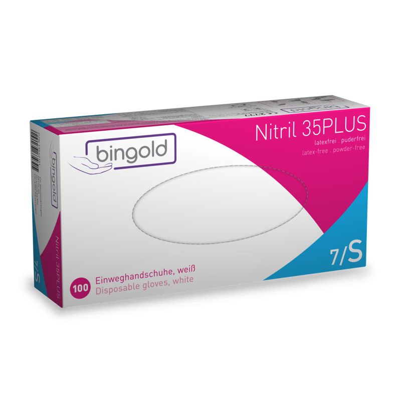 Professionelle Nitril-Handschuhe in Violettblau, puderfrei, für hygienische Anwendungen