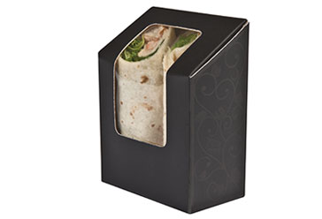 Tortilla Wrap Pack schwarz Verpackungen 2 go