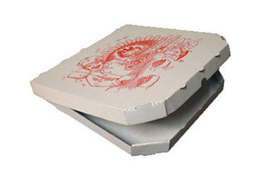 Pizzakarton 22x22x3cm GTV (runde Ecken) Pizzakarton