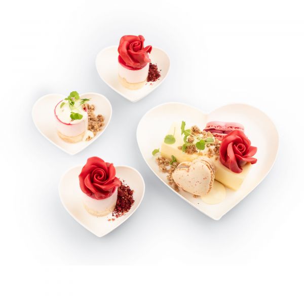 Bagasse Herz Santo 164x150mm Bagasse Zuckerrohr