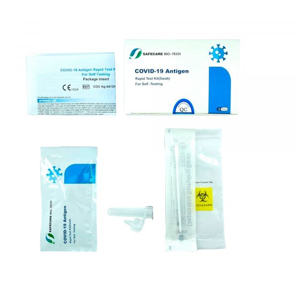 Schnelltest Safecare Laien Test 5er-Pack Antigen Schnelltest Nasenabstrich