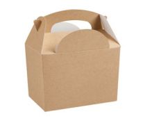 Mini Lunchbox braun Kraft
