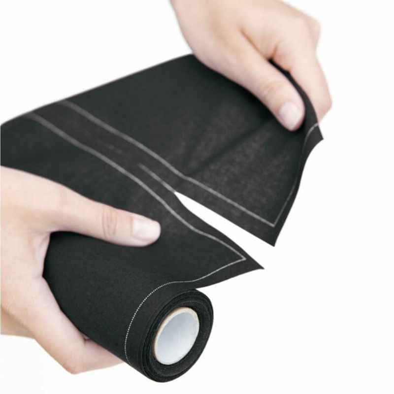 Stoffservietten schwarz 20x20cm Baumwollservietten auf Rolle wiederverwendbar waschbar